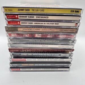 Johnny Cash CD Lot 12 Albums American Recordings Folsom Prison Country VG+